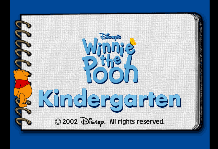 Winnie the Pooh: Kindergarten Title Screen